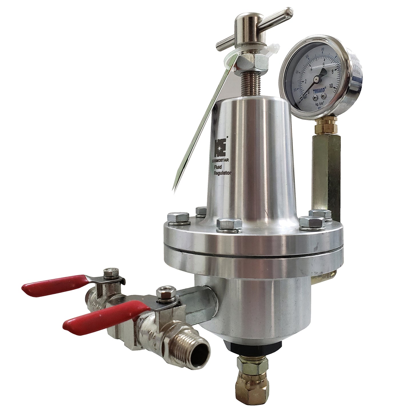 COSMOSTAR R0921 Low Pressure Fluid Regulator, Max. Fluid Inlet Pressure 145 PSI, Aluminium