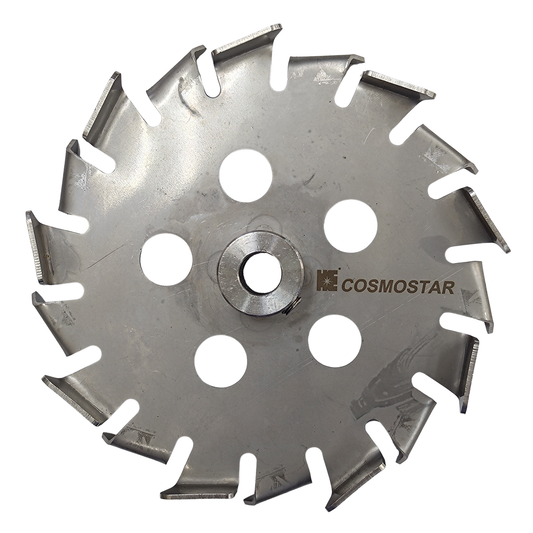Cosmostar Stainless Steel G14 Gear Type Mixing Blade, OD: 5.5 Inchs /14 cm, works for shaft rod 0.5 inch/12.7 mm.