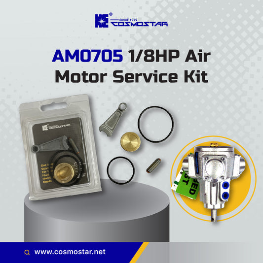 Cosmostar AM0705 1/8 HP Radial Piston Air Motor Service Kit