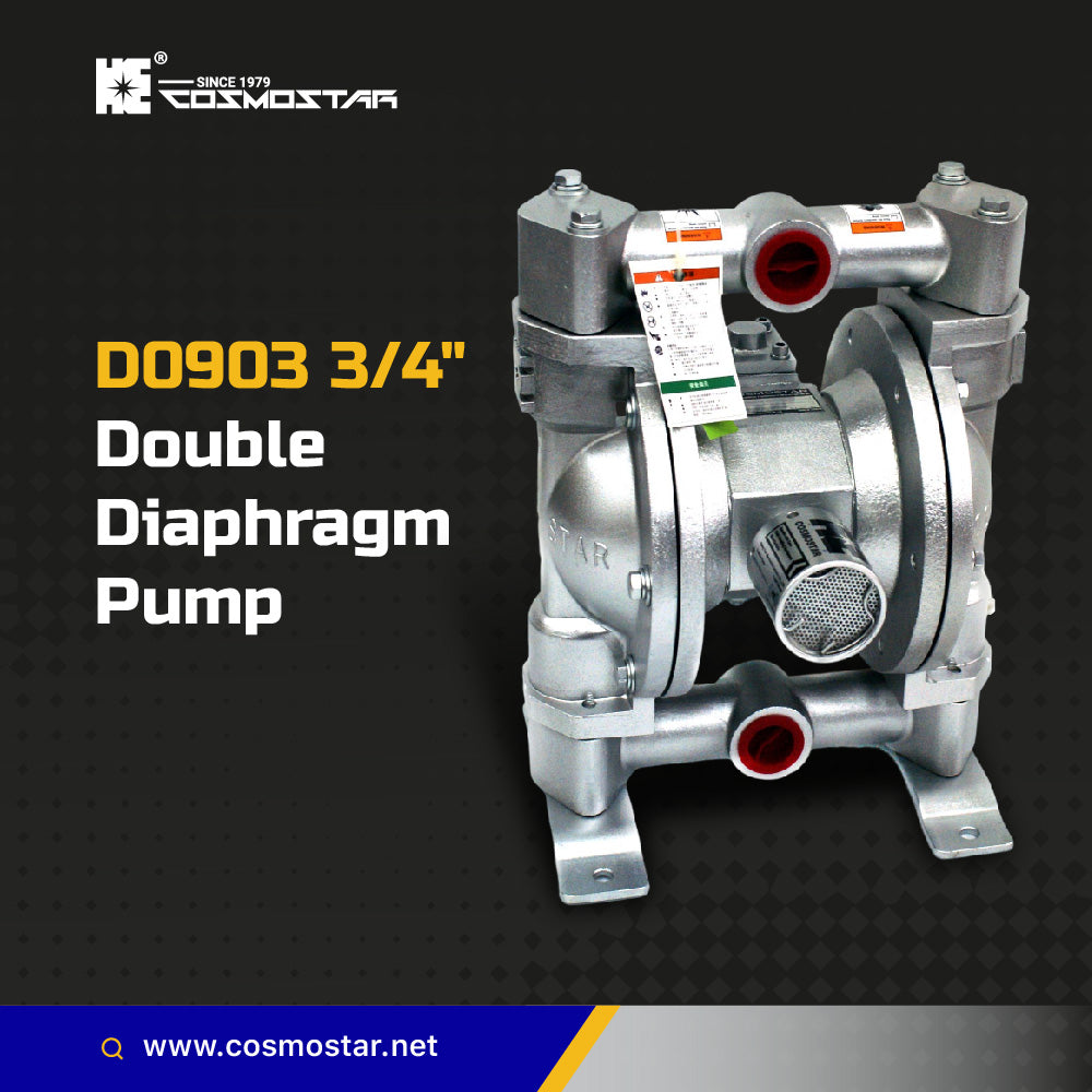 COSMOSTAR D0903 3/4" Double Diaphragm Transfer Pump