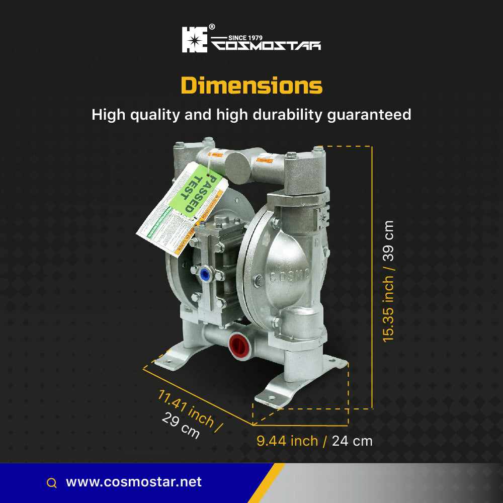 COSMOSTAR D0906 1"  Double Diaphragm Trnasfer Pump