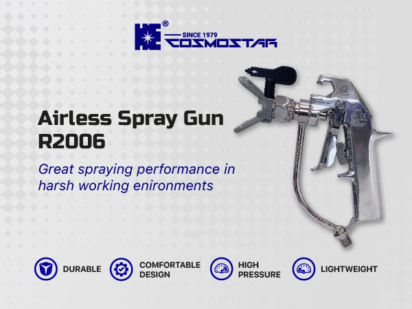 Cosmostar R2006 Silver Airless Paint Spray Gun