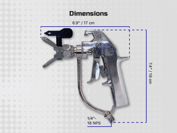 Cosmostar R2006 Silver Airless Paint Spray Gun