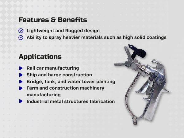Cosmostar R2006 Silver Airless Paint Spray Gun