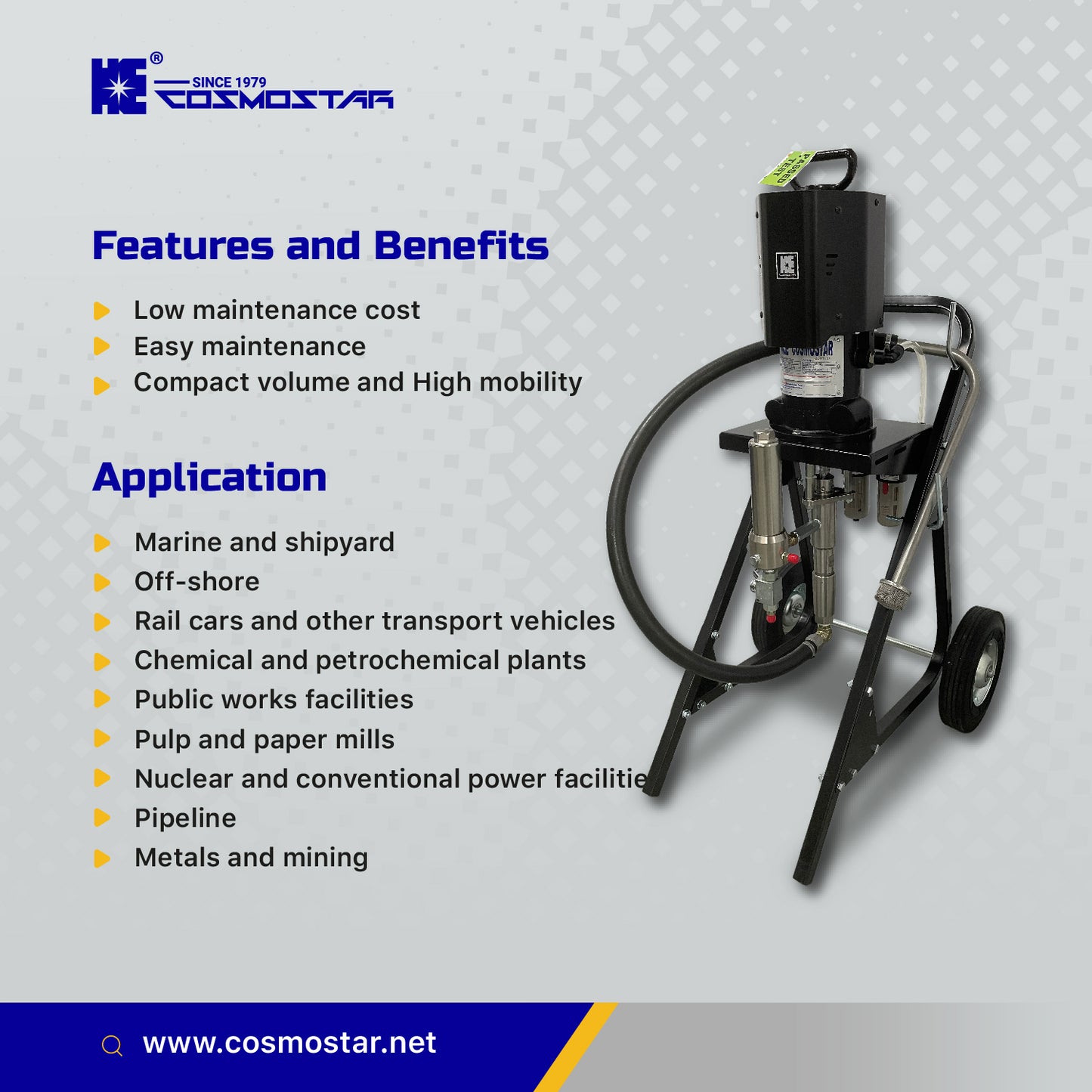 COSMOSTAR AX1301 46:1 Pneumatic Airless Sprayer