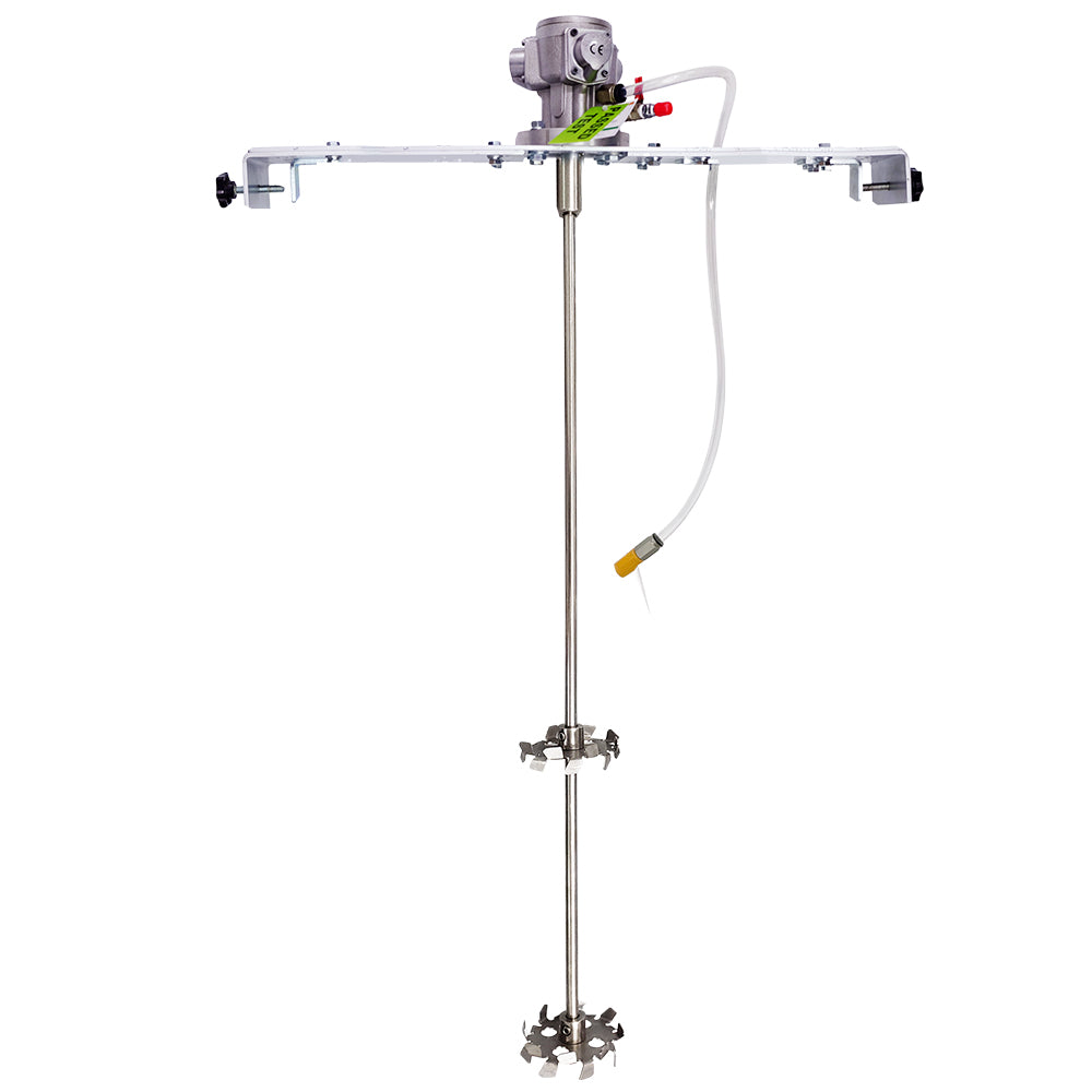 COSMOSTAR 1/8HP 55 Gallon Pneumatic Agitator Adjustable Drum Bucket Paint Mixer