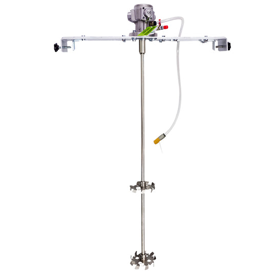 COSMOSTAR 1/8HP 55 Gallon Pneumatic Agitator Adjustable Drum Bucket Paint Mixer