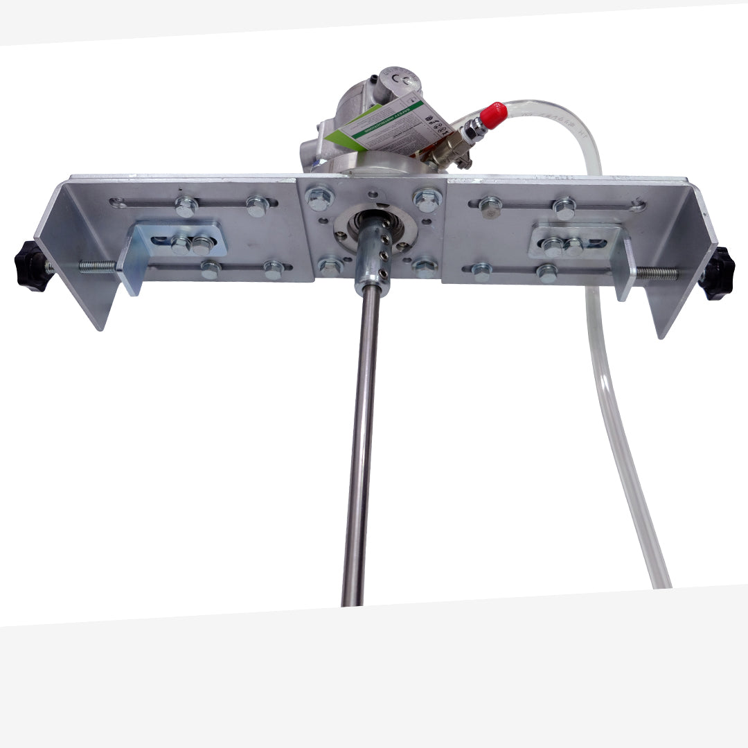 COSMOSTAR 1/8HP Pneumatic Agitator Adjustable Drum Bucket Paint Mixer - CUSTOM SIZE (For 30 Gallon Drum Opening 16.5inch)