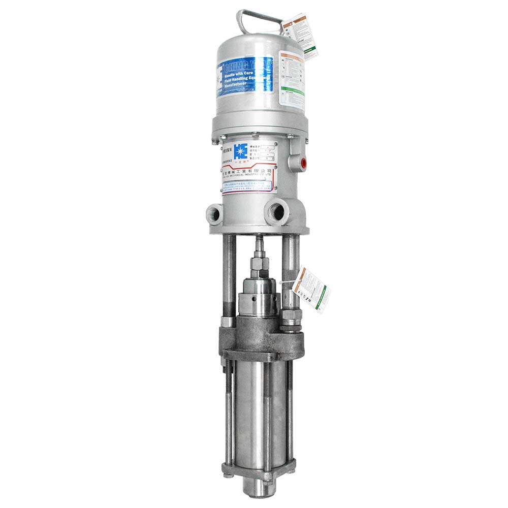COSMOSTAR P0182 3:1 Air Operated Pneumatic 2- Ball Piston Pump, Stainless Steel Type, Stubby Length,