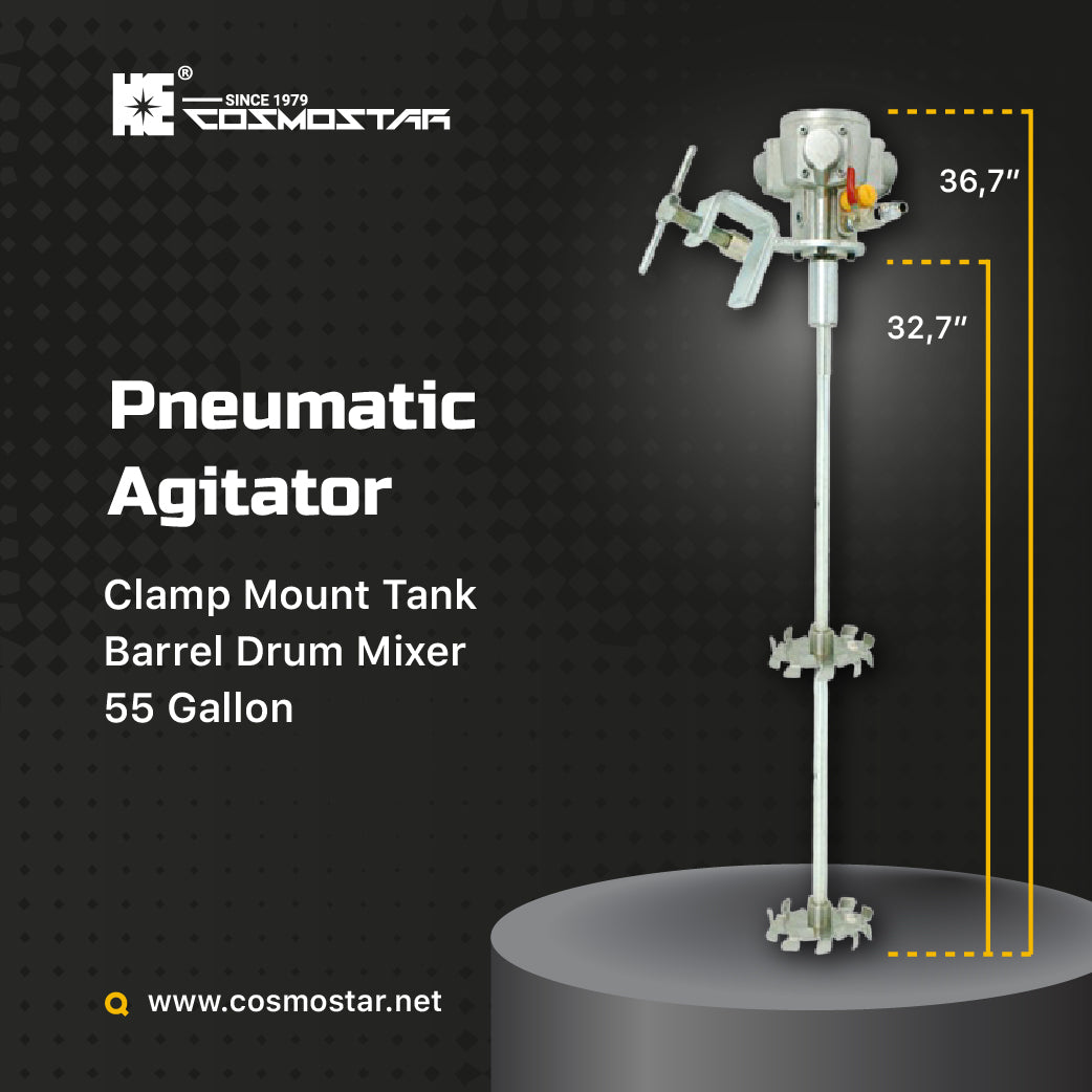 COSMOSTAR M0705 55 Gallon Pneumatic Agitator Clamp Mount