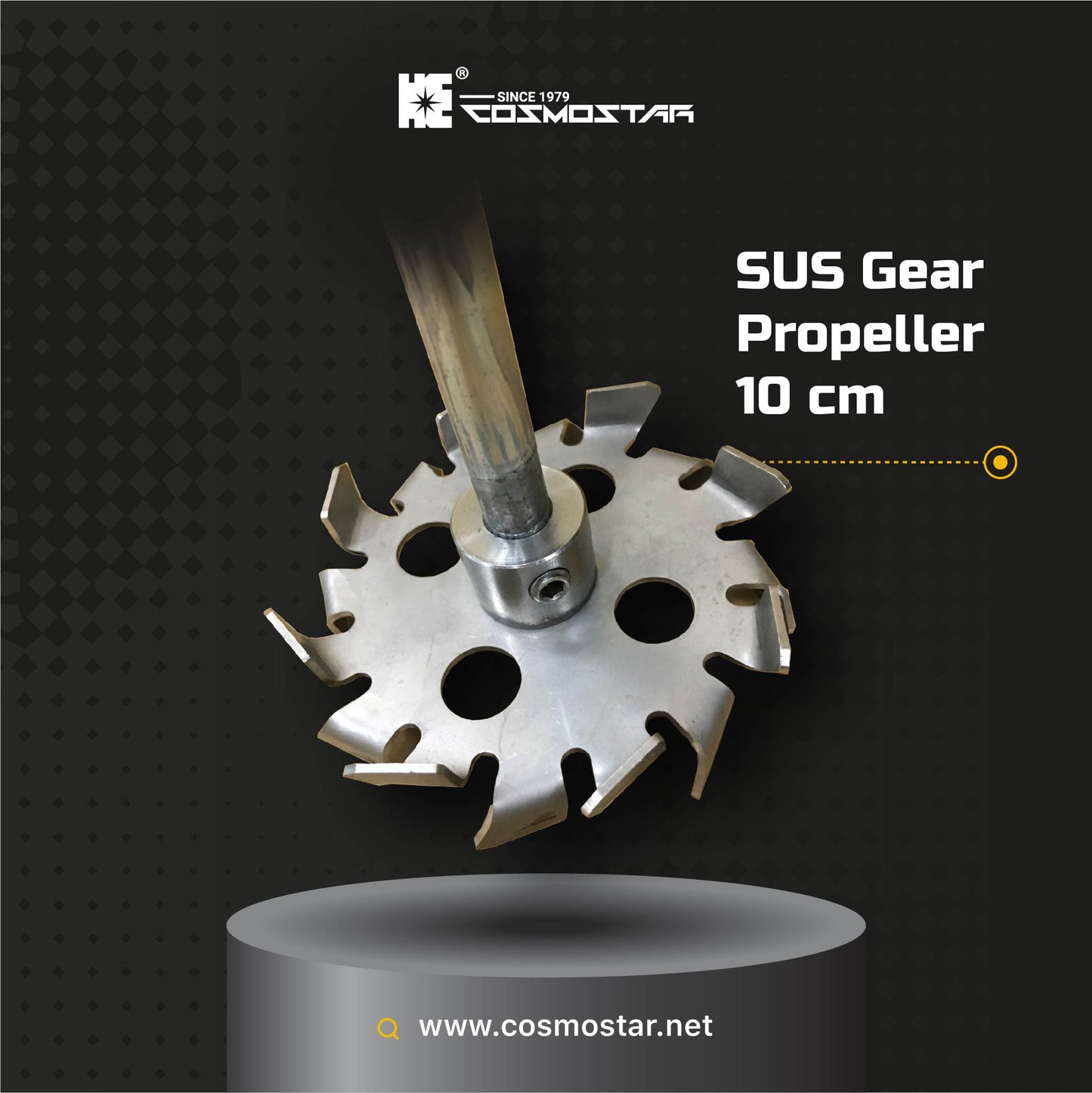 COSMOSTAR M0705 55 Gallon Pneumatic Agitator Clamp Mount