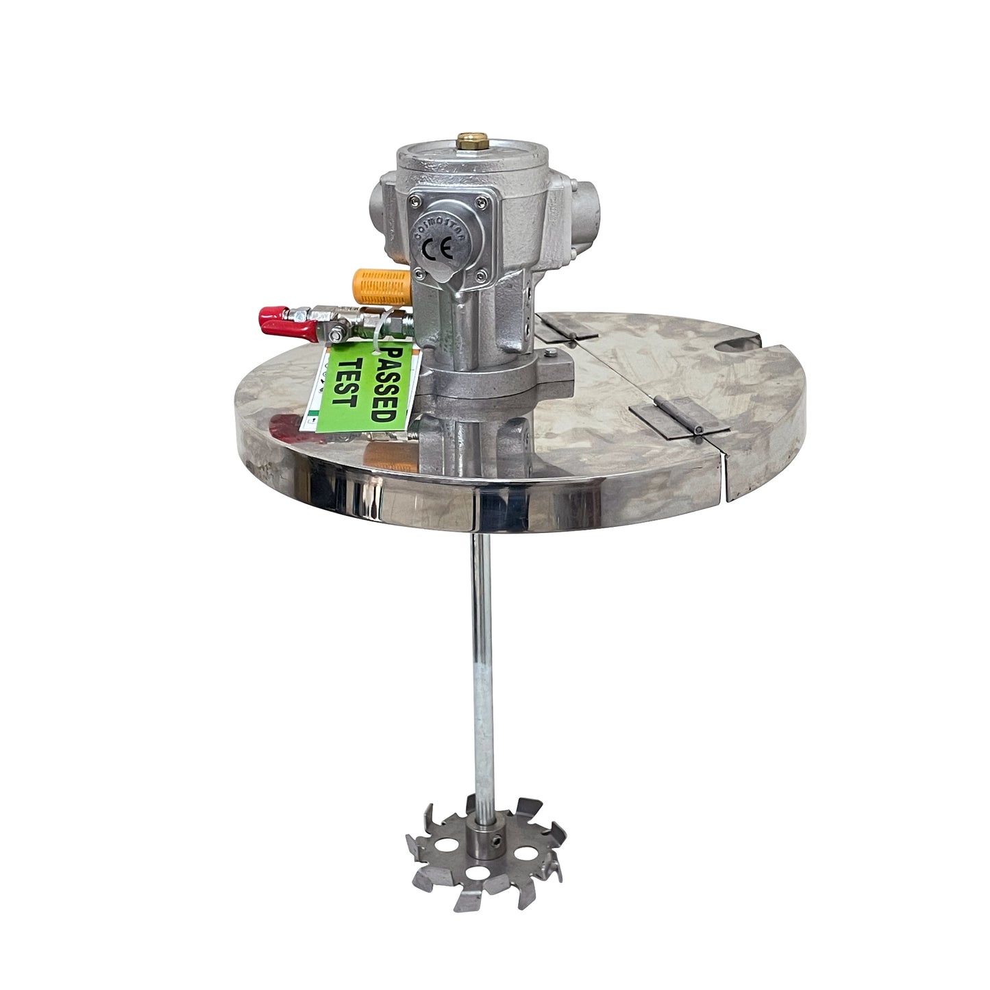 M0705 Round Cover 20 Liter European Sized Bucket (13.7" / 35 cm) Pneumatic Pail Agitator Paint Mixer