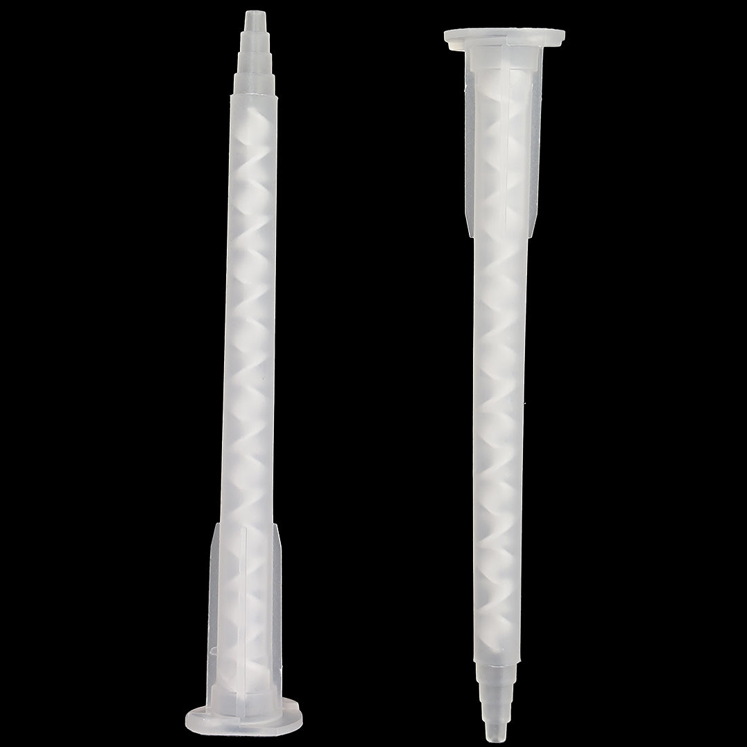 CosmoMix RCS06-17S 500 Pieces, Helical Static Mixer Nozzle Tube Tip, Bayonet Connection, 4 Inches, 17 Elements