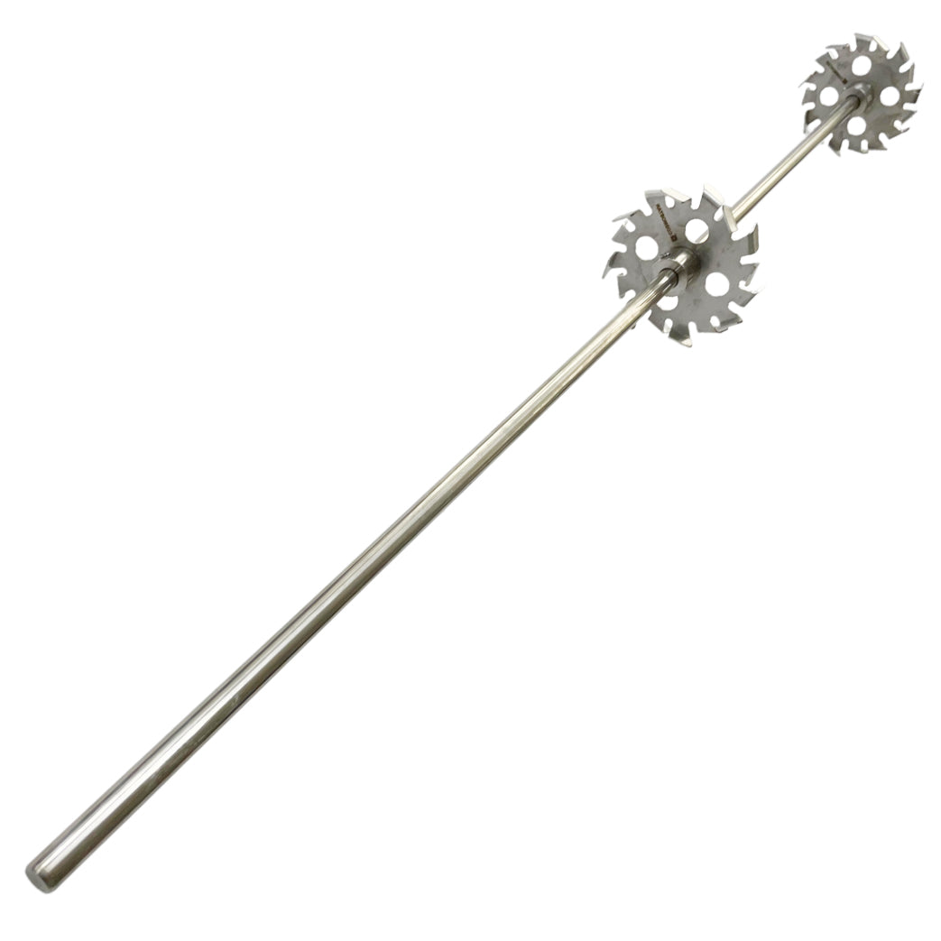 COSMOSTAR Stainless Steel Mixing 3.94" Gear Blade 55 Gallon Paint Mixer Stirring Propeller Tools