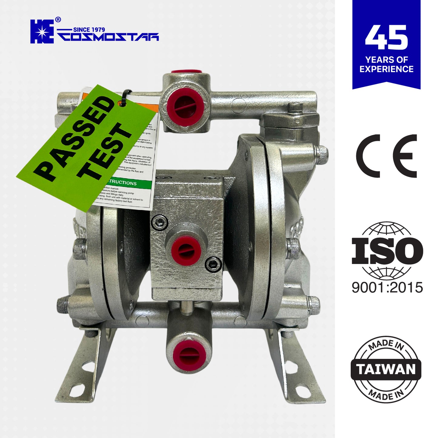 COSMOSTAR D0902 3/8" Double Diaphragm Transfer Pump