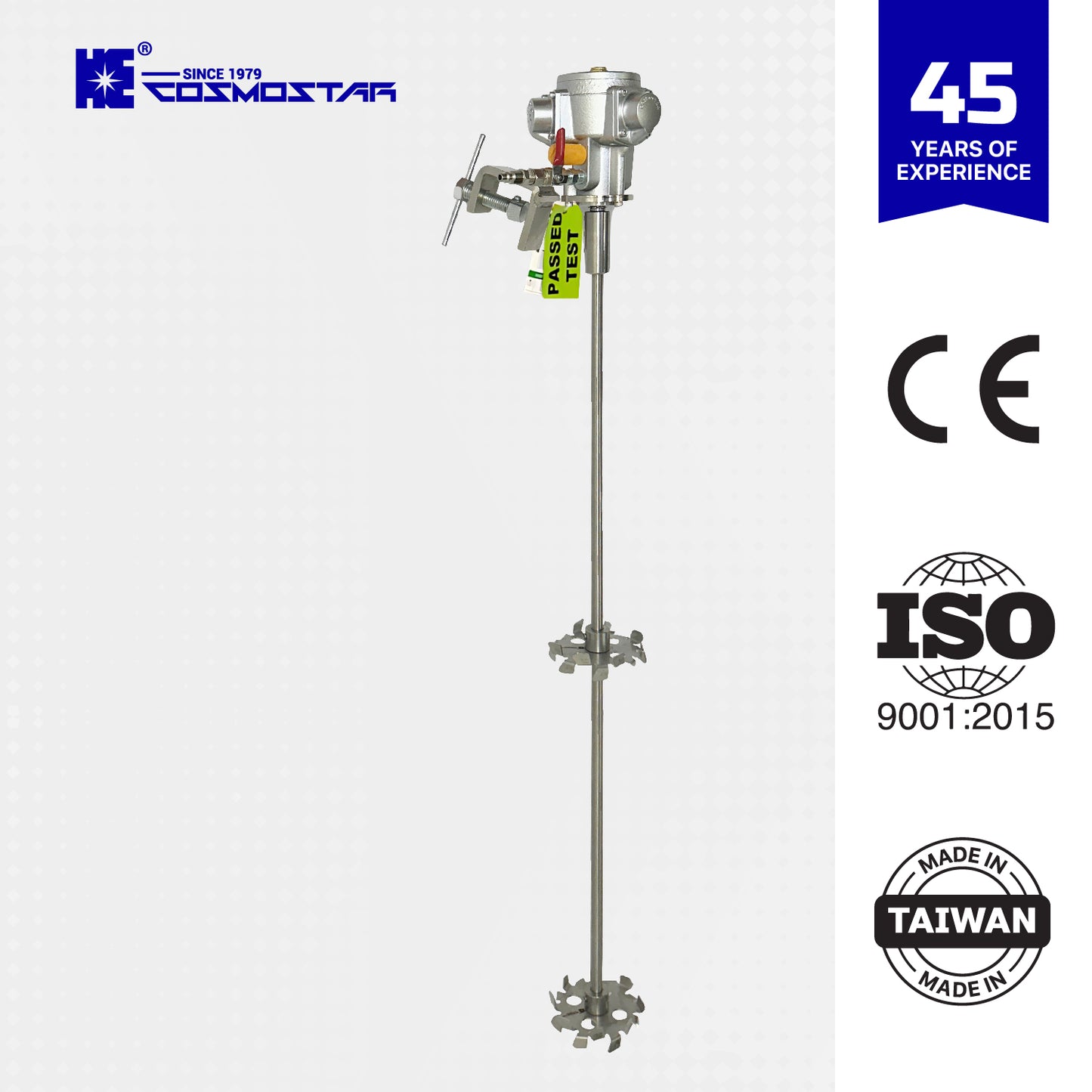 COSMOSTAR M0705 55 Gallon Pneumatic Agitator Clamp Mount