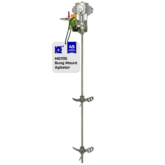 COSMOSTAR M0705 55 Gallon Bung Mount  Close Drum Pneumatic Agitator