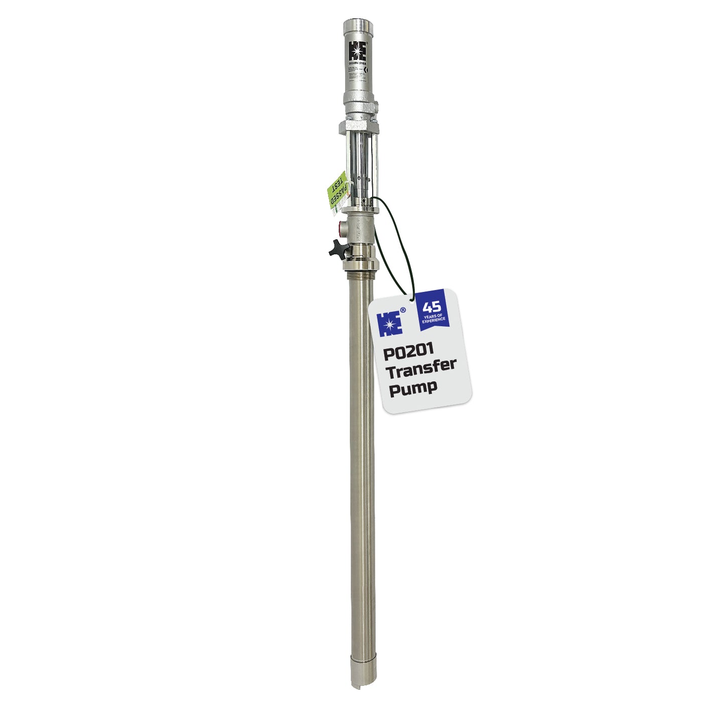 COSMOSTAR P0201 2" 2:1  55 Gallon Pneumatic Piston Transfer Pump (Stainless Steel, 55 Gallon Type)