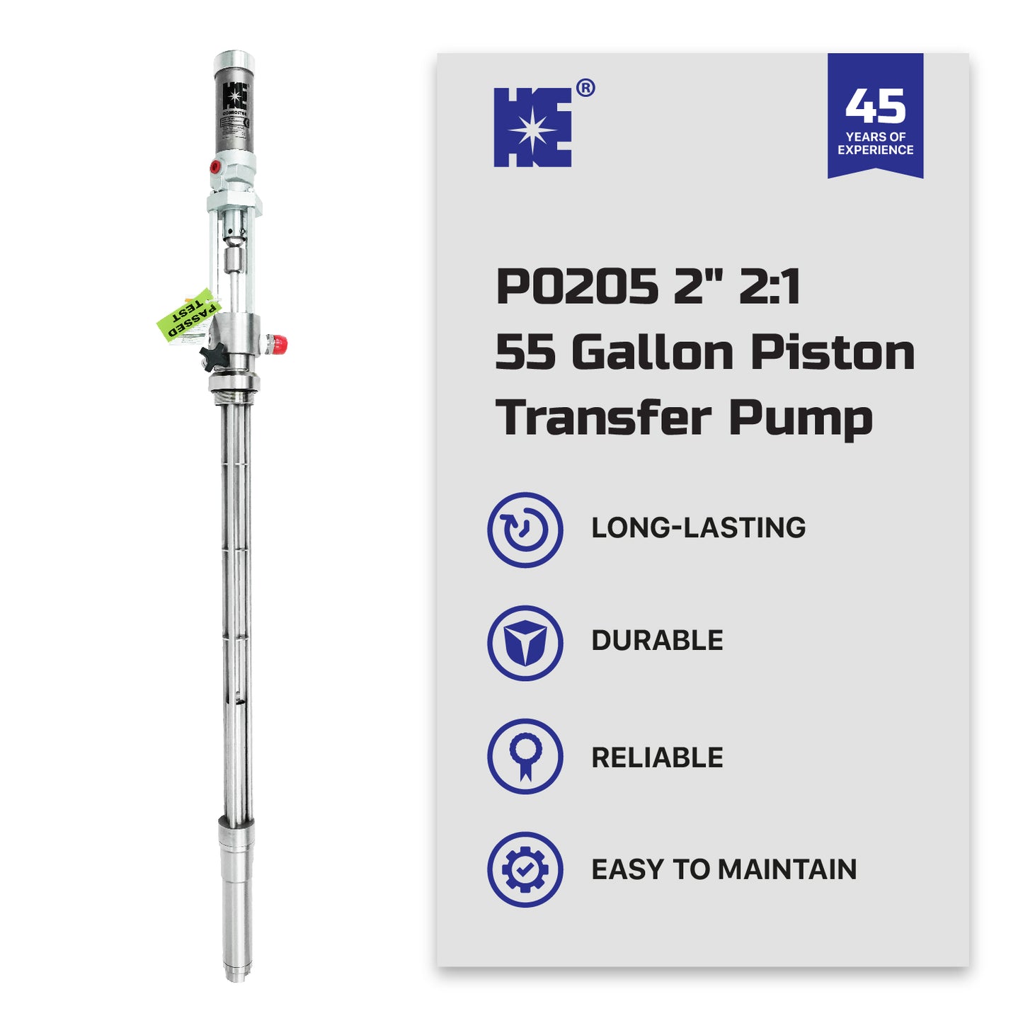 COSMOSTAR P0205 2:1 55 Gallon Pneumatic Polyurea  Piston Pump
