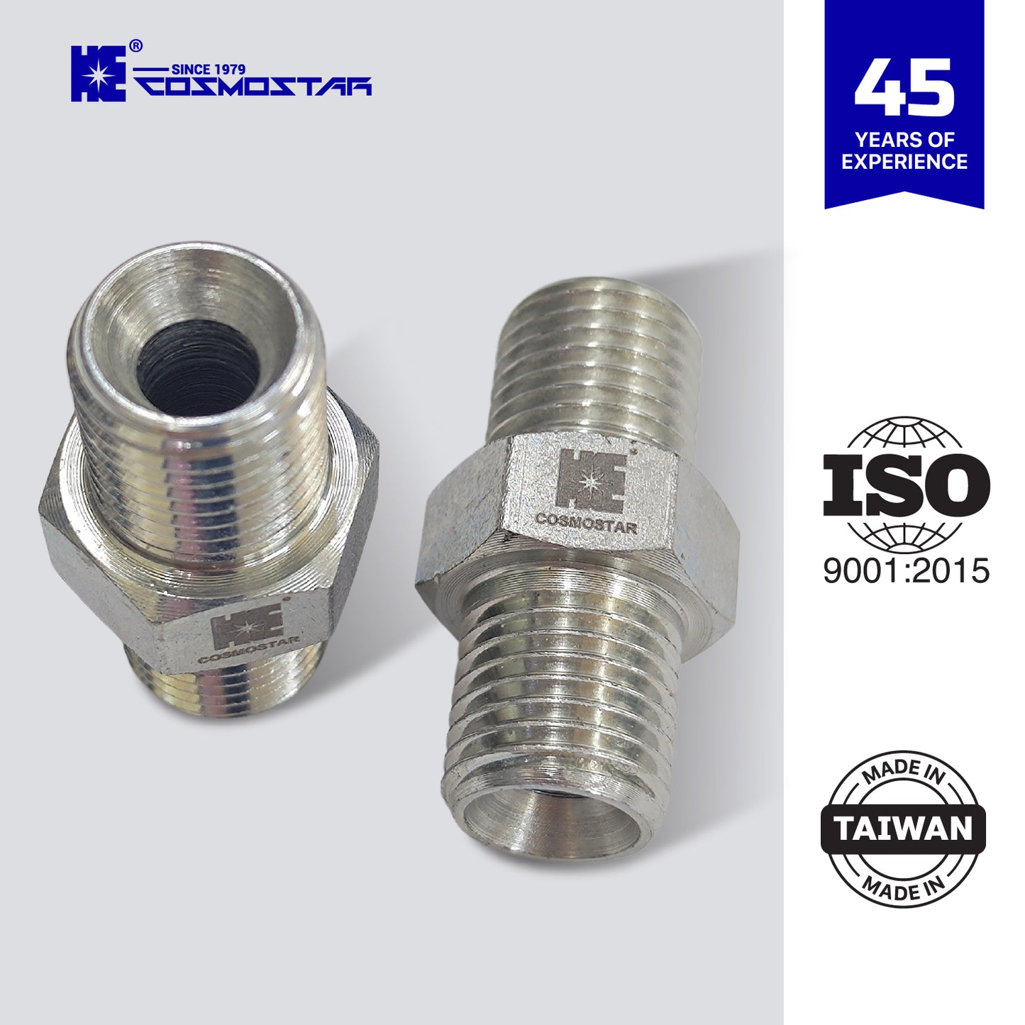 Cosmostar 1/4" x 1/4" Hose Fitting for Connecting 1/4" Airless Paint Hoses, Compatible with 243025-3 pcs (NGG0404S-3P)