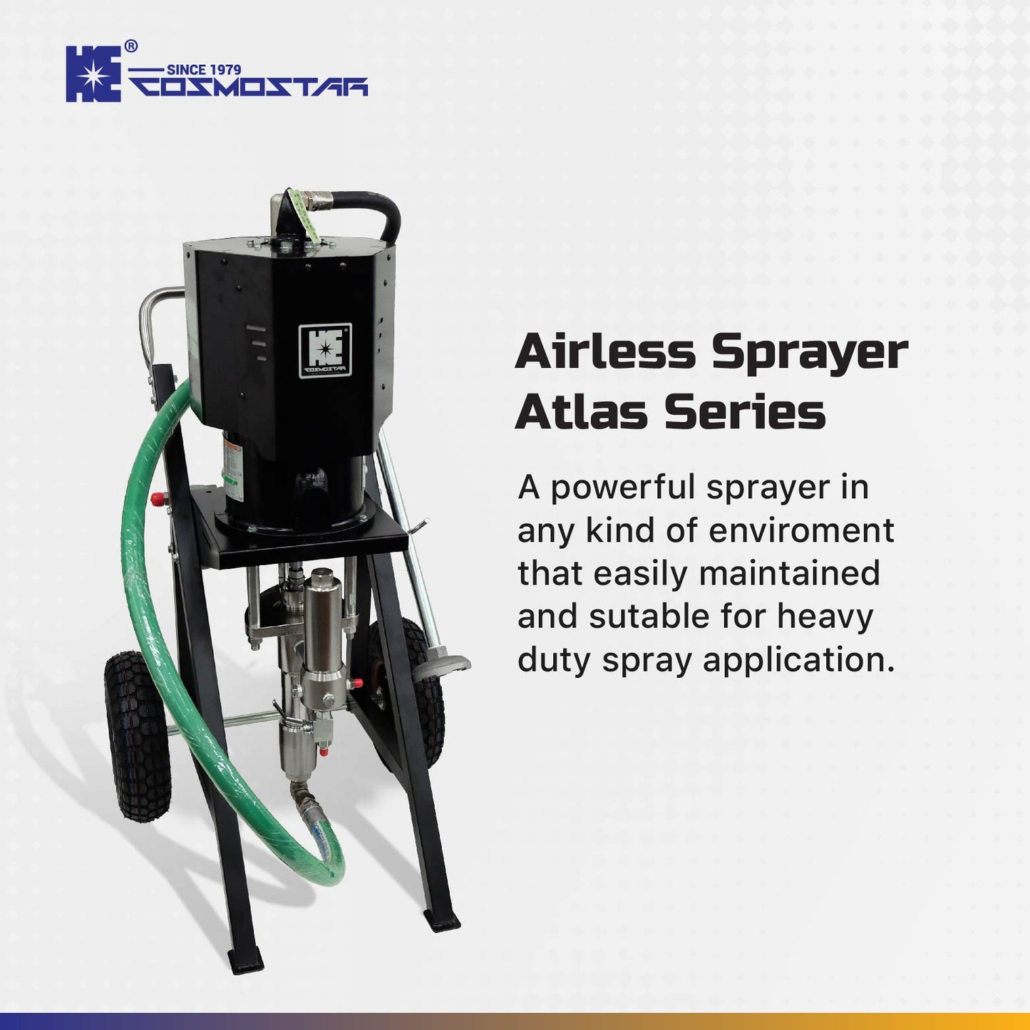 COSMOSTAR Atlas 10" AX0117 73:1 Pneumatic Airless Sprayer