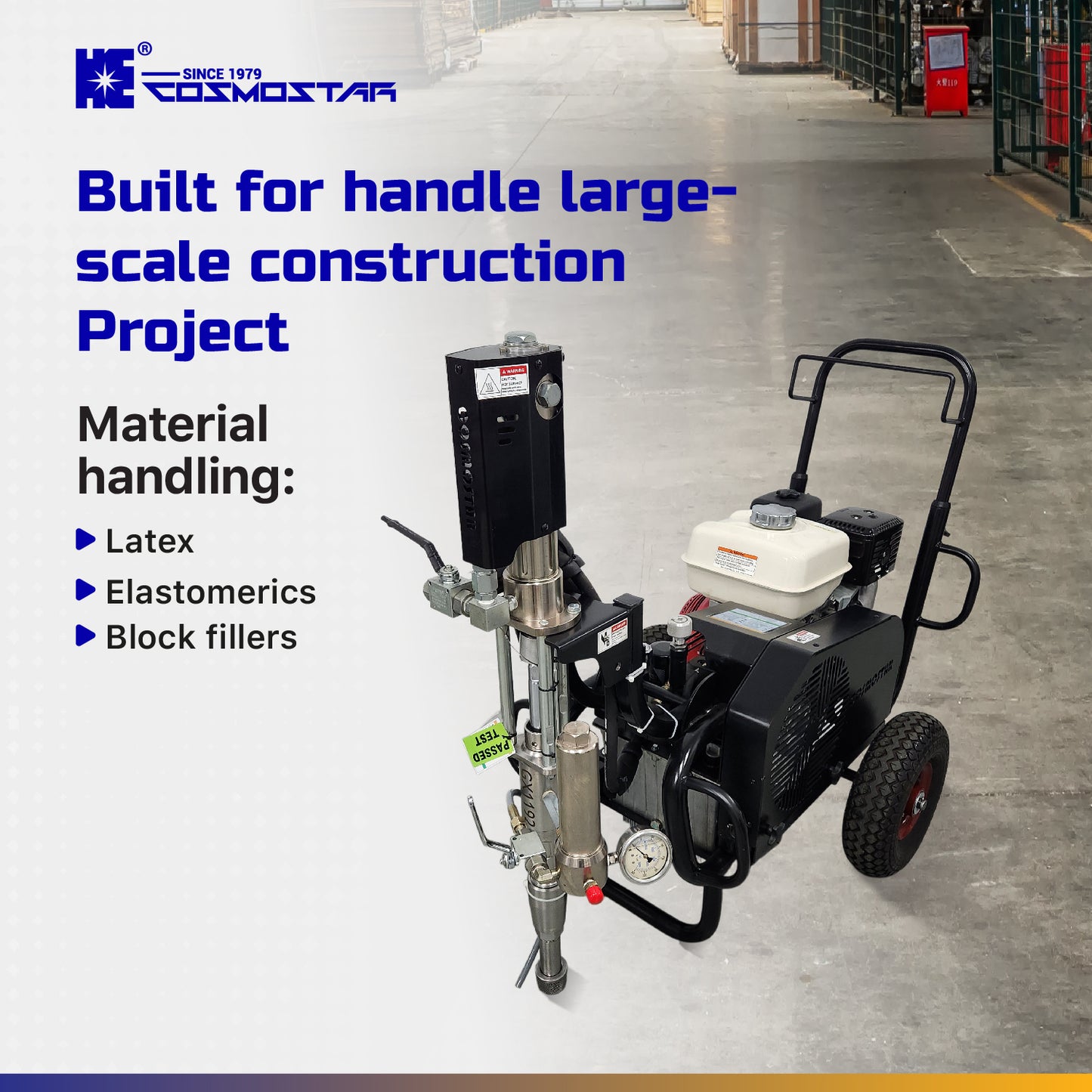 Cosmostar SpeedCoat GX1192 Hydraulic Airless Sprayer