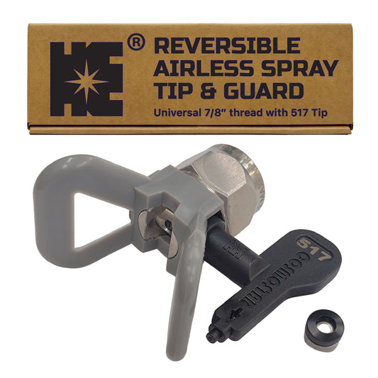 Cosmostar 7/8" Reversible Airless Spray Tip & Guard – 517 Tip Included