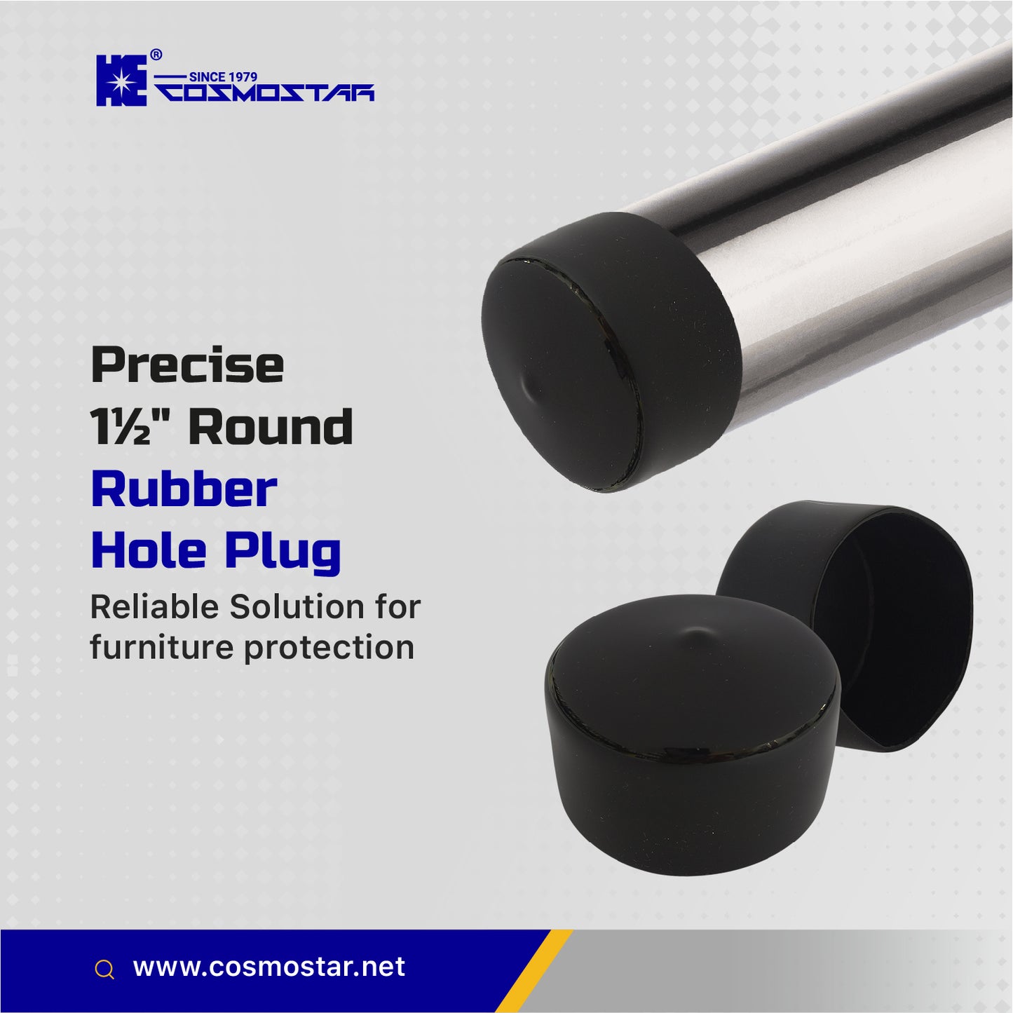 Cosmostar 2" Rubber Plugs – Fit 2.00" to 2.06" OD Tubes (10-Pack)