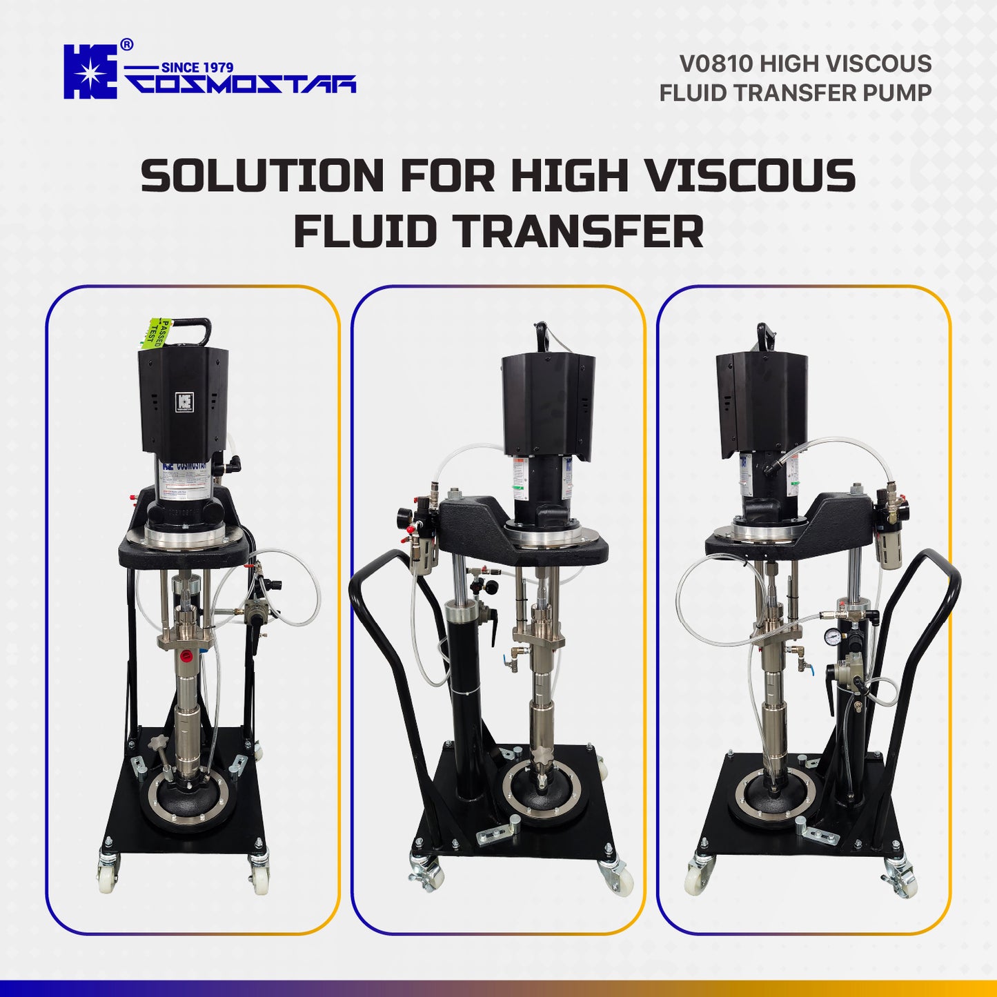 V0810 ViscoPro 20:1 High Viscous Fluid Transfer Ram-Mounted Pump 5G
