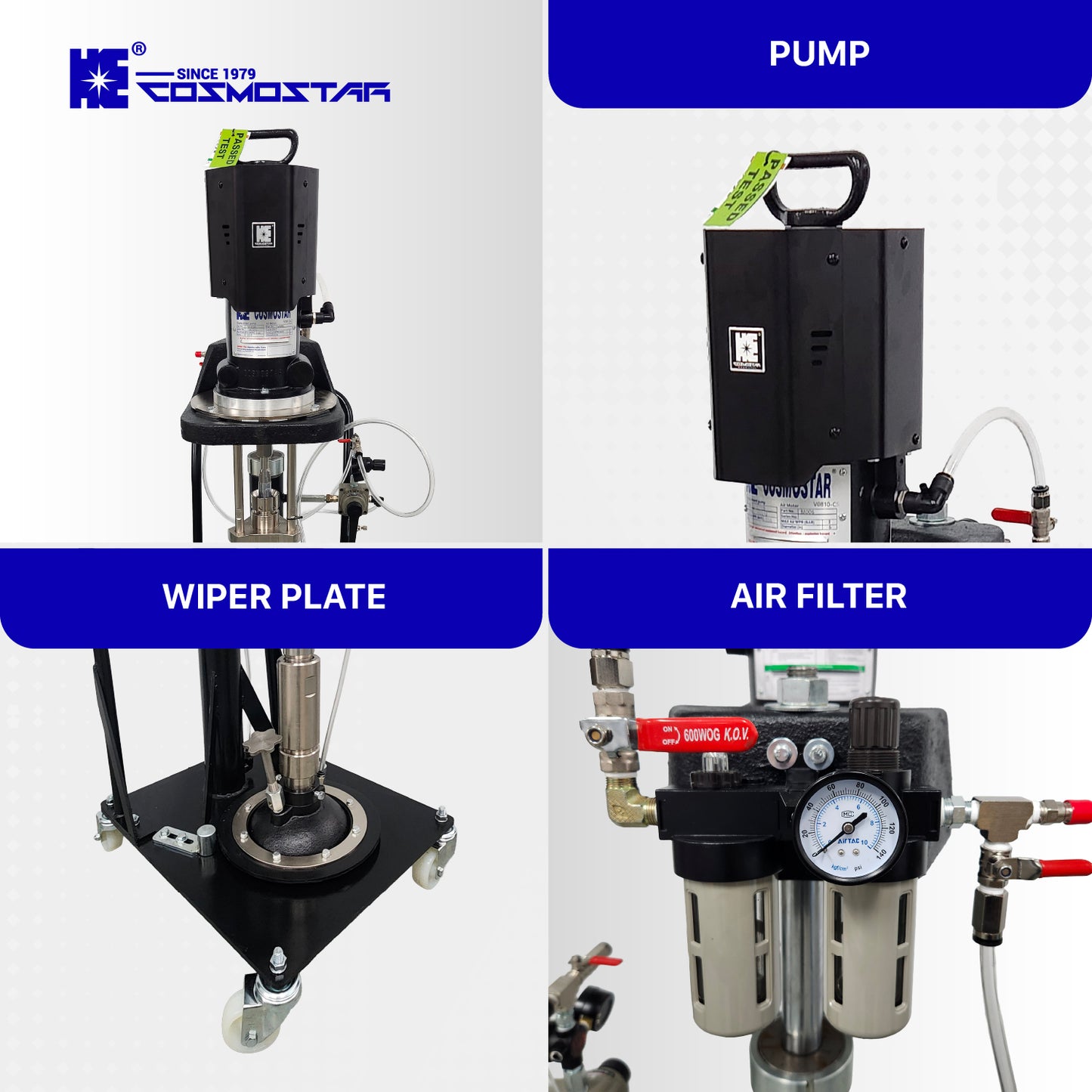 V0810 ViscoPro 20:1 High Viscous Fluid Transfer Ram-Mounted Pump 5G